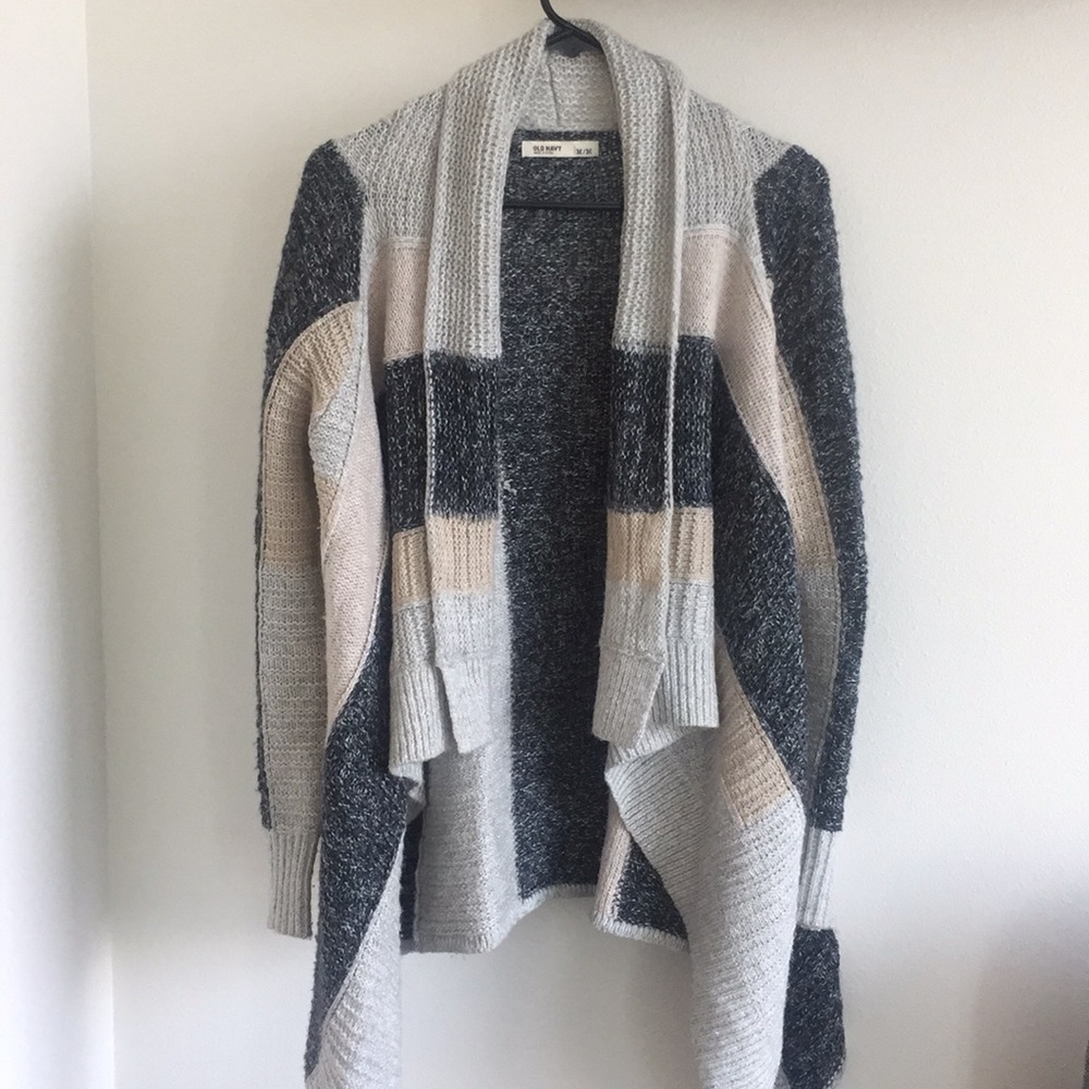 Chunky knit shawl cardi